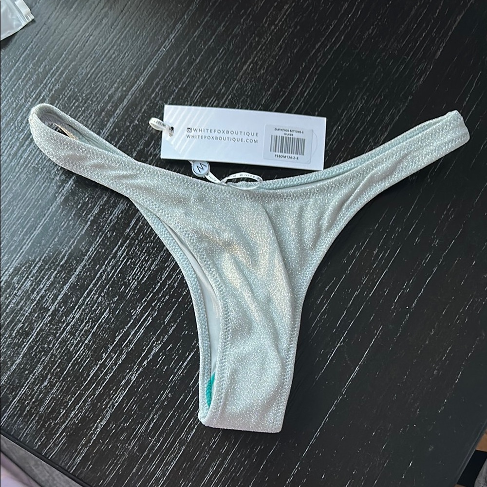 White Fox Boutique Metallic Bikini  Zakynthos Bottom